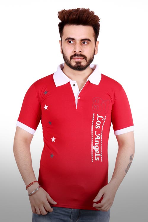 Printed Polo T-Shirt