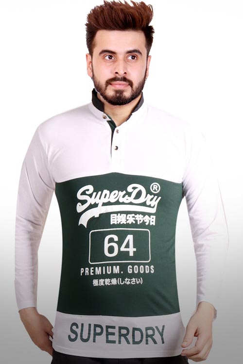 Red Printed Round Neck T-Shirt