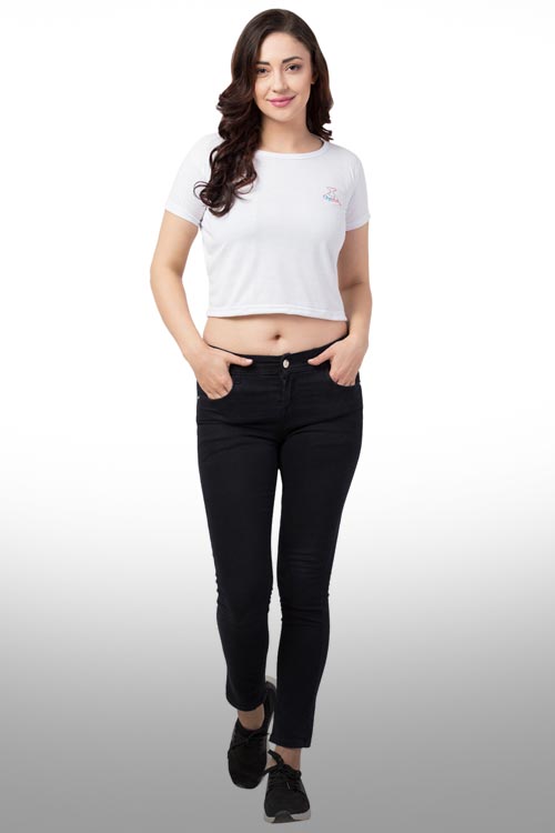 Cherish White Crop Top